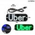 Placa LED Luminosa Uber 19x6,5cm USB KA-1129 Kapbom - Verde
